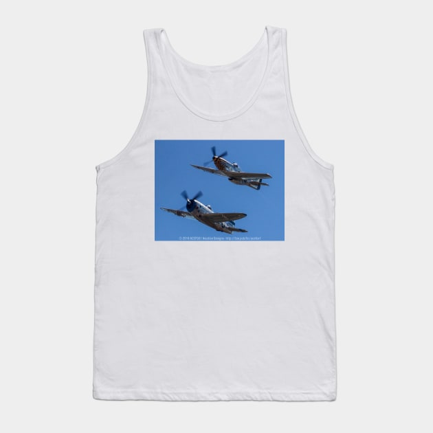 P-51D Mustang and P-47D Thunderbolt Tank Top by acefox1